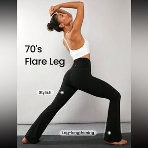 High Waisted Yoga Flare Leggings